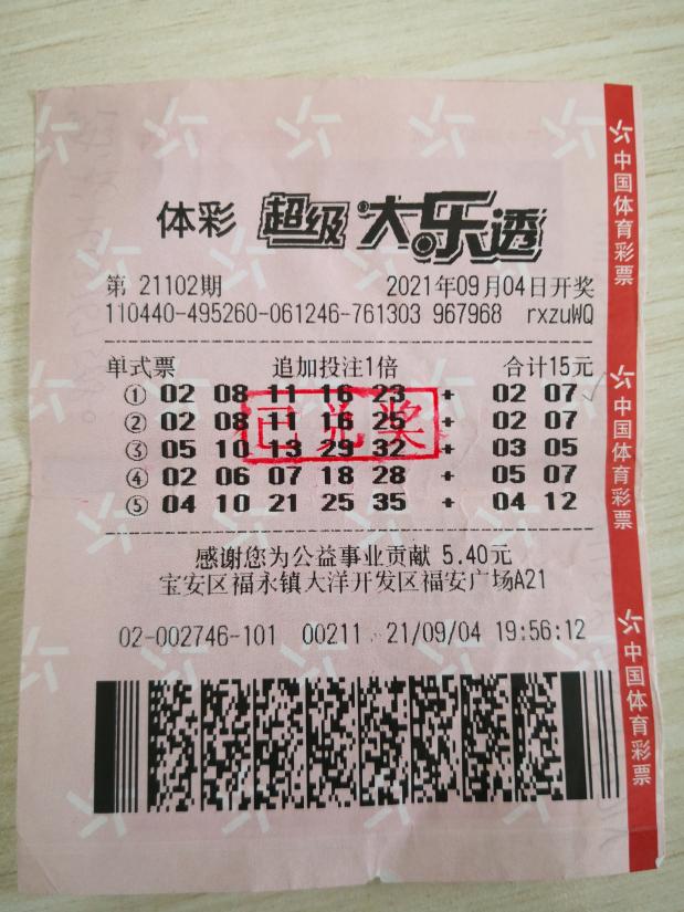 中奖彩票(3)