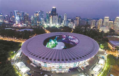 雅加达亚运会开幕式将在主会场格罗拉蓬卡诺体育场举行