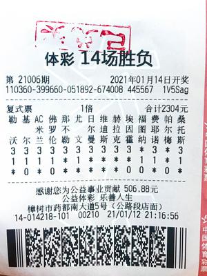 中奖彩票