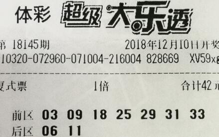 中奖彩票