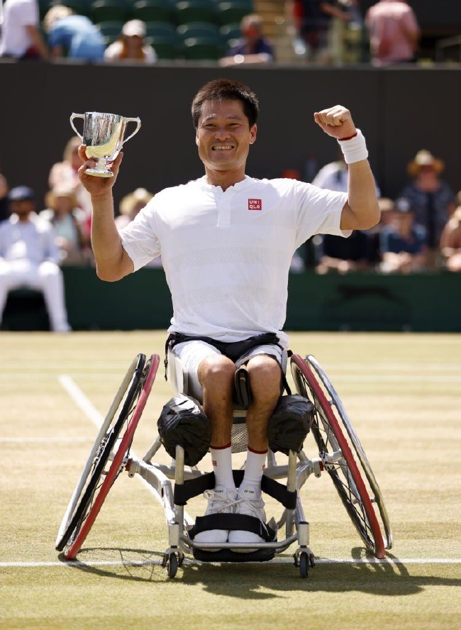 38岁的日本名将国枝慎吾在大满贯轮椅组已经夺得了50个冠军