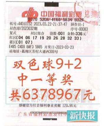 中奖彩票