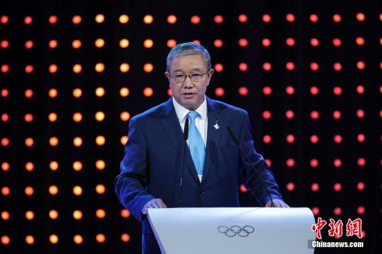 资料图：国际奥委会副主席、2022年北京冬奥会和冬残奥会组织委员会副主席于再清。(中新社发 杜洋 摄)