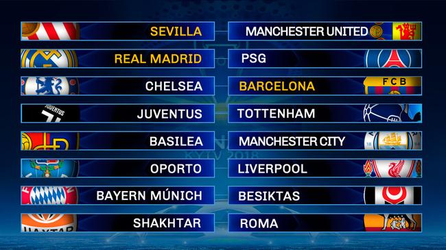 欧冠交战记录:皇马巴黎持平 切尔西巴萨五五开