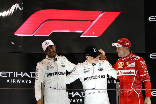 2017F1阿布扎比收官战颁奖仪式