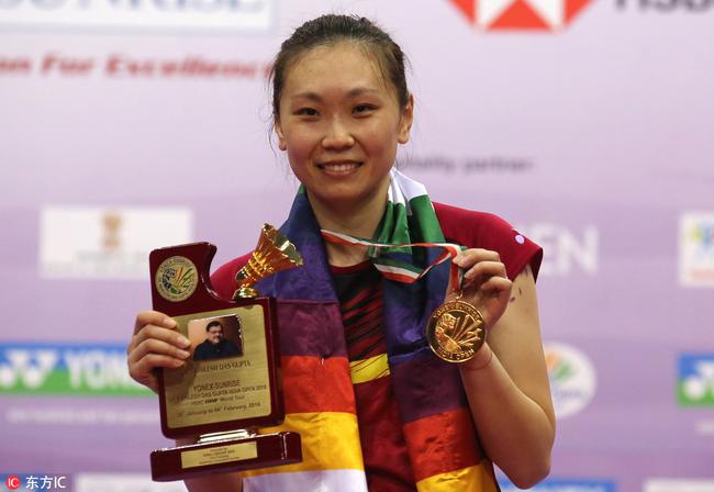张蓓雯首夺羽毛球国际赛事冠军
