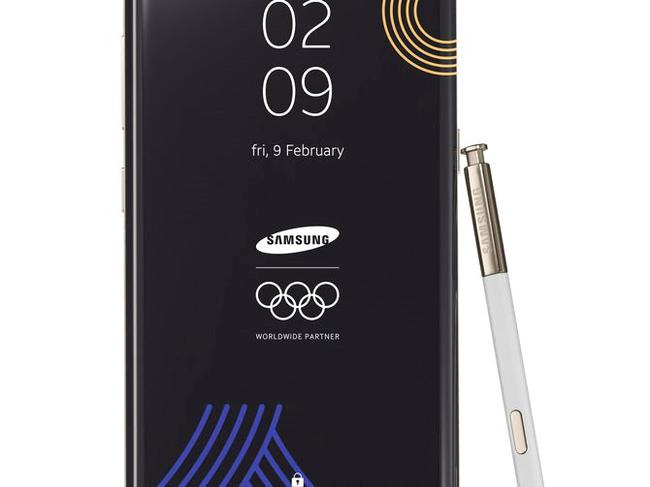 本届奥运会，三星提供了Galaxy Note 8手机