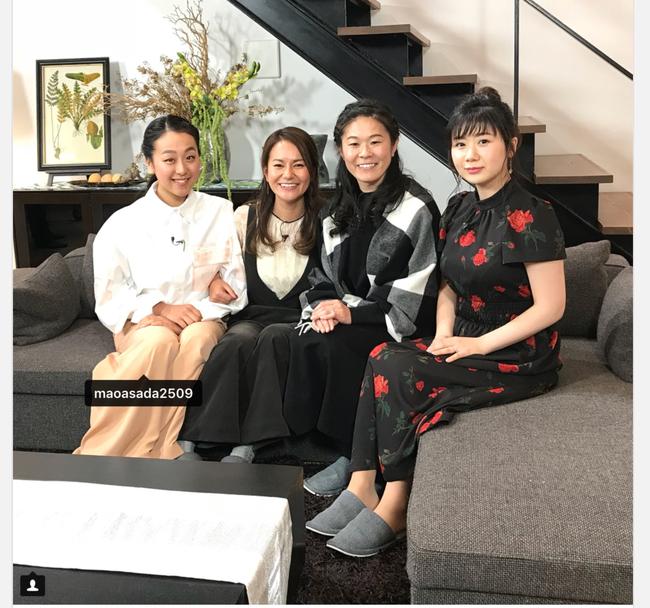 左起:浅田真央、宫里蓝、泽穗希、福原爱