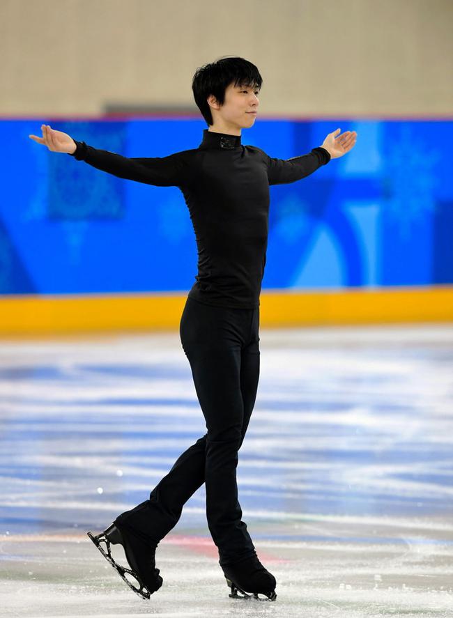 (¨平昌)羽生结弦冬奥赛场首训〖冰场〗 成功完成四周