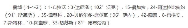 曼城对狼首发