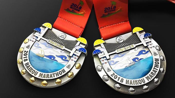 2018海口马拉松奖牌曝光