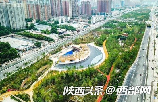幸福林带俯瞰图。