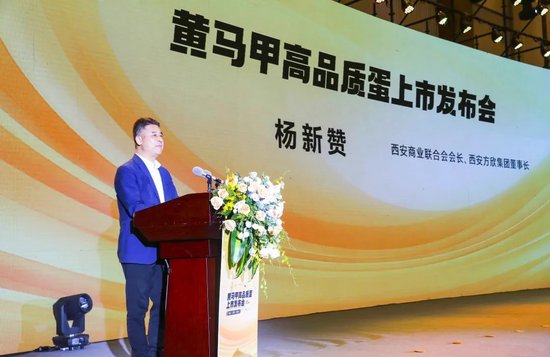 西安商业联合会会长杨新赞致辞