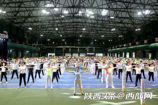 2019年陕西省体育系统广播体操比赛举行