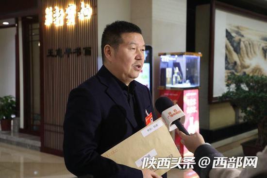 省政协委员、陕西斯克赛徳贸易有限公司总经理杨汉城。