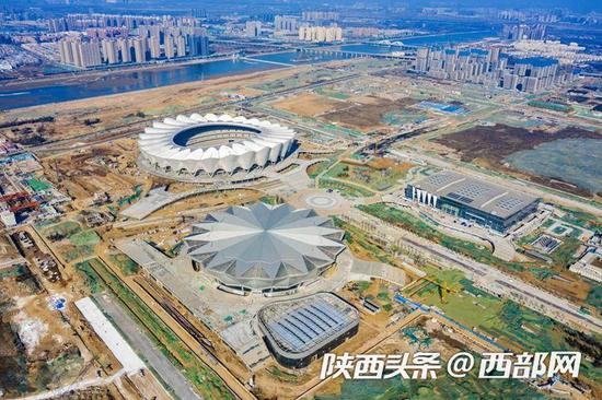 西安奧體中心一場兩館最新形象(圖片來源:西安奧體中心)