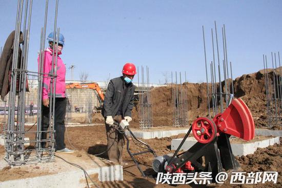 宝鸡市城市生活垃圾处理搬迁安置(宝陵工坊)项目建设现场