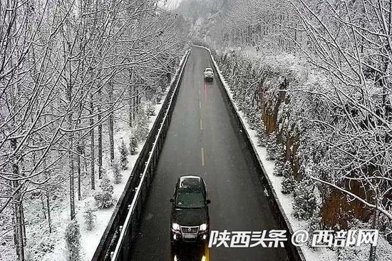 211国道咸阳淳化段一景。陕西省公路局供图