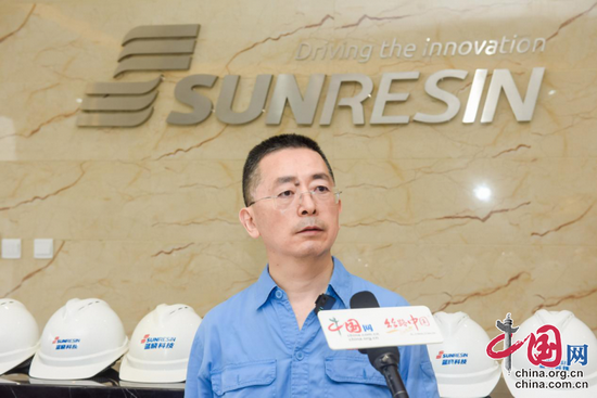 高陵蓝晓科技新材料有限公司总经理田晓军接受采访