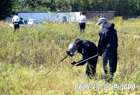 “安盾行动-2019”陕西省处置核与辐射恐怖事件应急演练现场。
