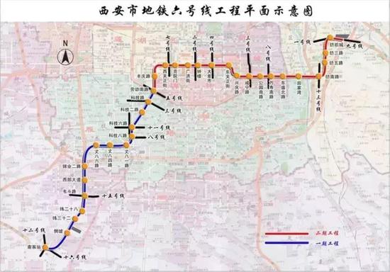 地铁6号线一期: