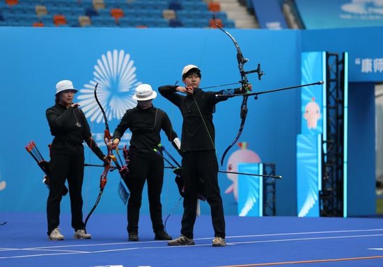 西安女将马毅静在铜牌赛中发挥稳定。