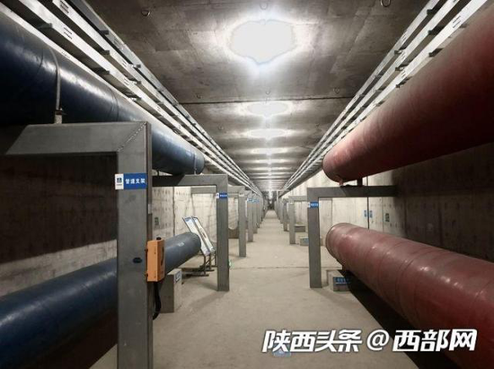 昆明路综合管廊下层舱室。