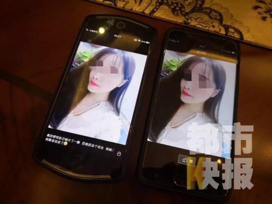 (左为悠悠朋友圈里图片 右为婚恋网站上的图片)