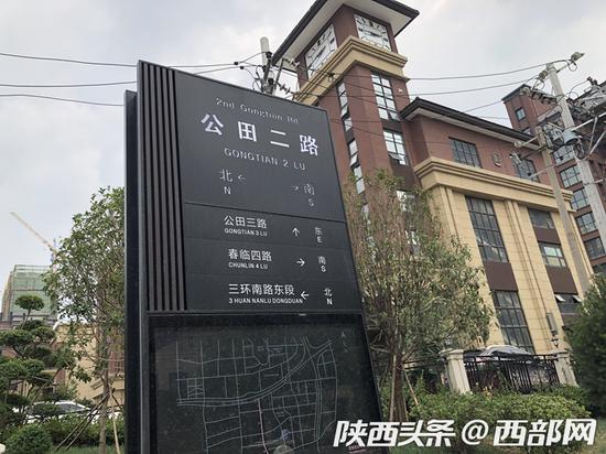 近几日,路边新栽的命名后的路牌。