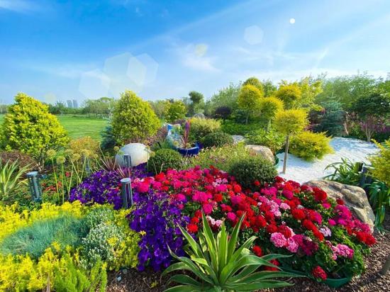 绿色环绕,鲜花相伴,西安会展新地标真靓!