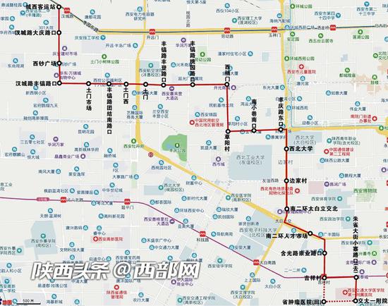 631路从城西客运站缩线至交大一附院