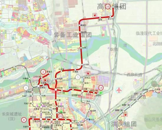 起止点：杨家庄—水景公园