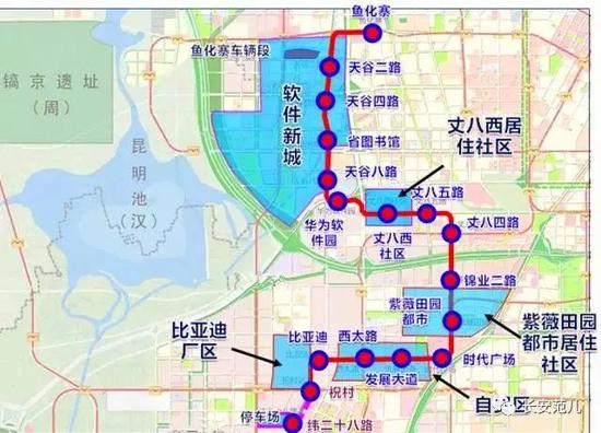 最新!西安地铁3号线二期、10号线、14号线、高新云轨站点曝光!_新浪陕西_新浪网