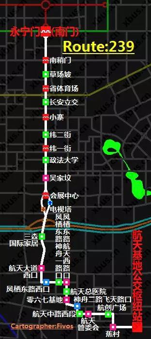 公交260路线路图