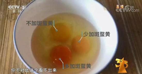 红蛋黄有猫腻,添加剂让蛋黄变红。