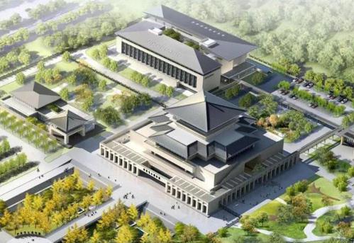 陕西考古博物馆效果图。