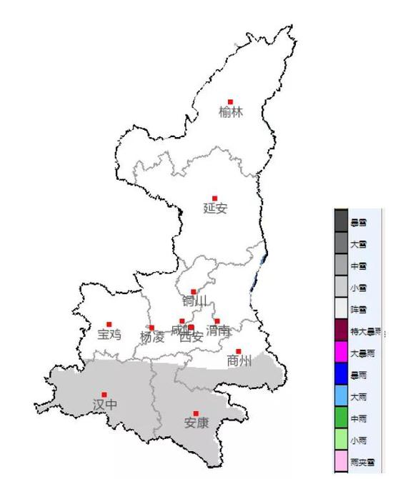 08日20時—09日20時降雪落區圖
