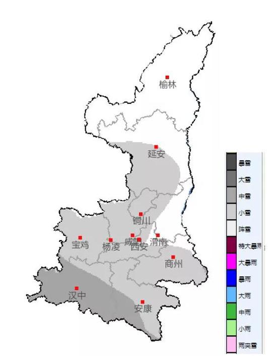 07日20時—08日20時降雪落區圖