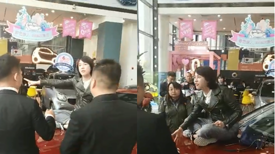 花66万买奔驰车,没出4s店发动机坏了,女车主委屈哭诉。