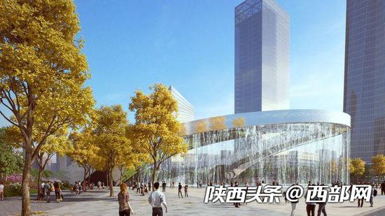 幸福林帶工程景觀效果圖。