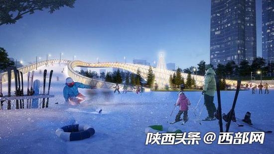 幸福林帶工程景觀效果圖。