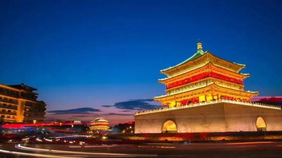 西安钟楼(来源:西安市文化和旅游局)
