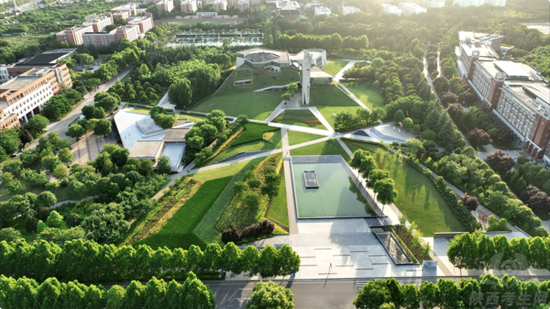 西安欧亚学院鸟瞰