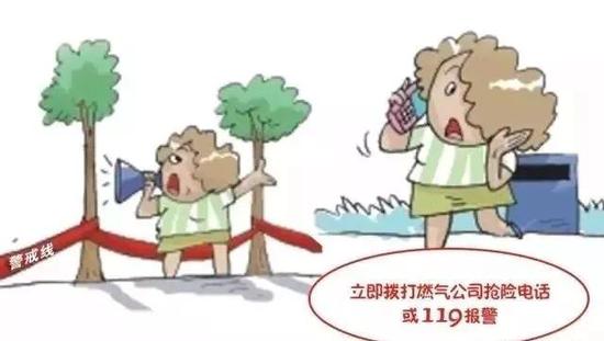 在沒有燃?xì)庑孤┑陌踩珔^(qū)域,拔打地方燃?xì)夤緭屝揠娫捇驁?bào)警