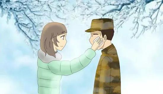 我只会对他说:“安心保卫祖国,不必挂念我。”