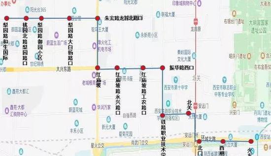 138路公交运行图