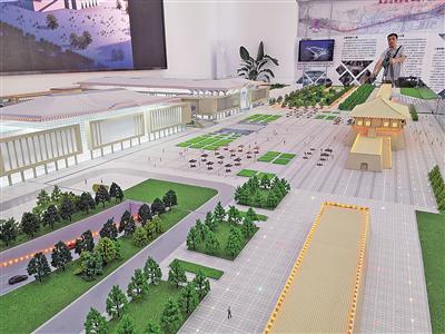 西安火车站改扩建工程效果图 本报记者 张彦刚 摄