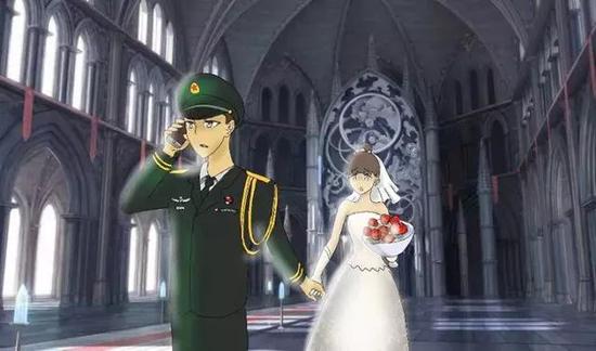 我们结婚了。但因为部队有紧急任务,婚假还没休完,他就走了。