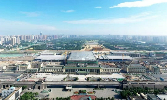 2021年9月1日西安火车站南北高架候车室贯通、南北广场投用。唐振江 摄