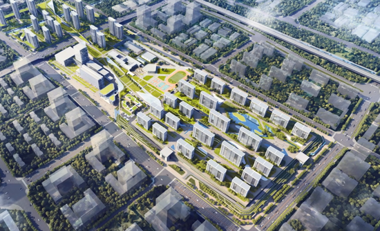 ▲沙河车辆段复合开发项目建设示意图